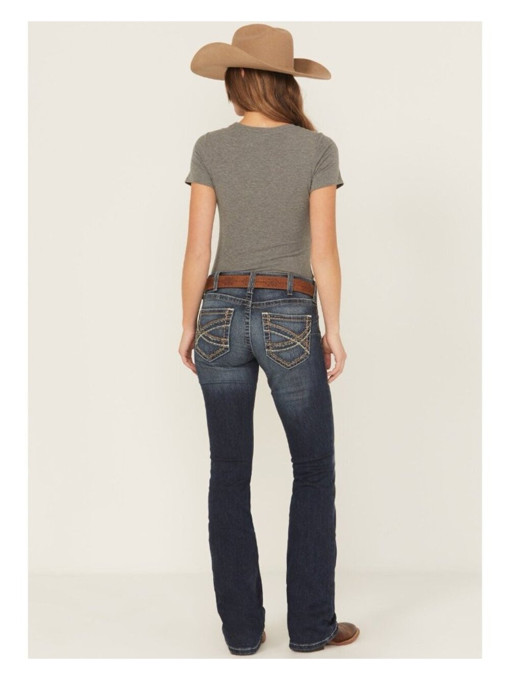 Ariat Women’s Mid Rise Entwined Bootcut Jeans Stretch Size 33 Short 30 in inseam